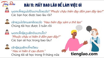 [30 tình huống giao tiếp tiếng Lào] Bài 11-Mất bao lâu để làm việc gì