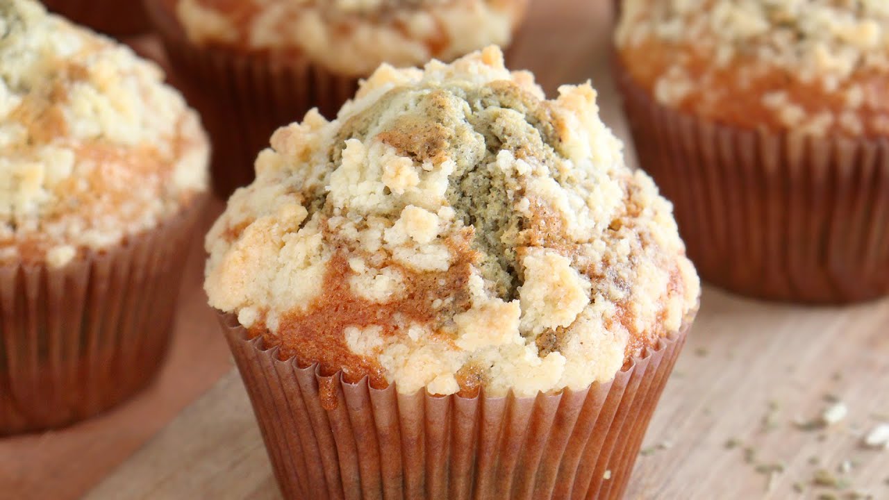Muffins de Vainilla Marmolados Magdalenas Caseras con Yerba Mate