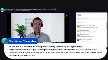 Webinar about Online Master in Data Science from UTEC with support from MIT!