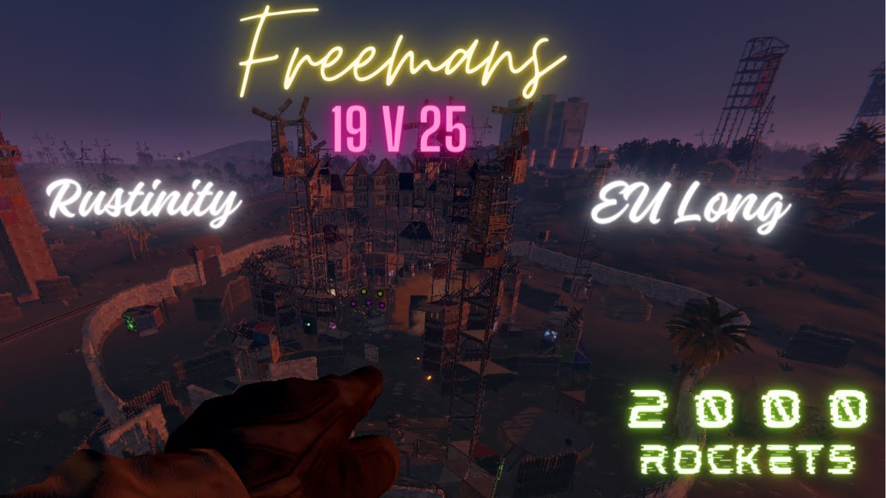 2000 ROCKETS SHOT WITH THE LARGEST RAIDING TEAM ON RUSTINITY (ft ...