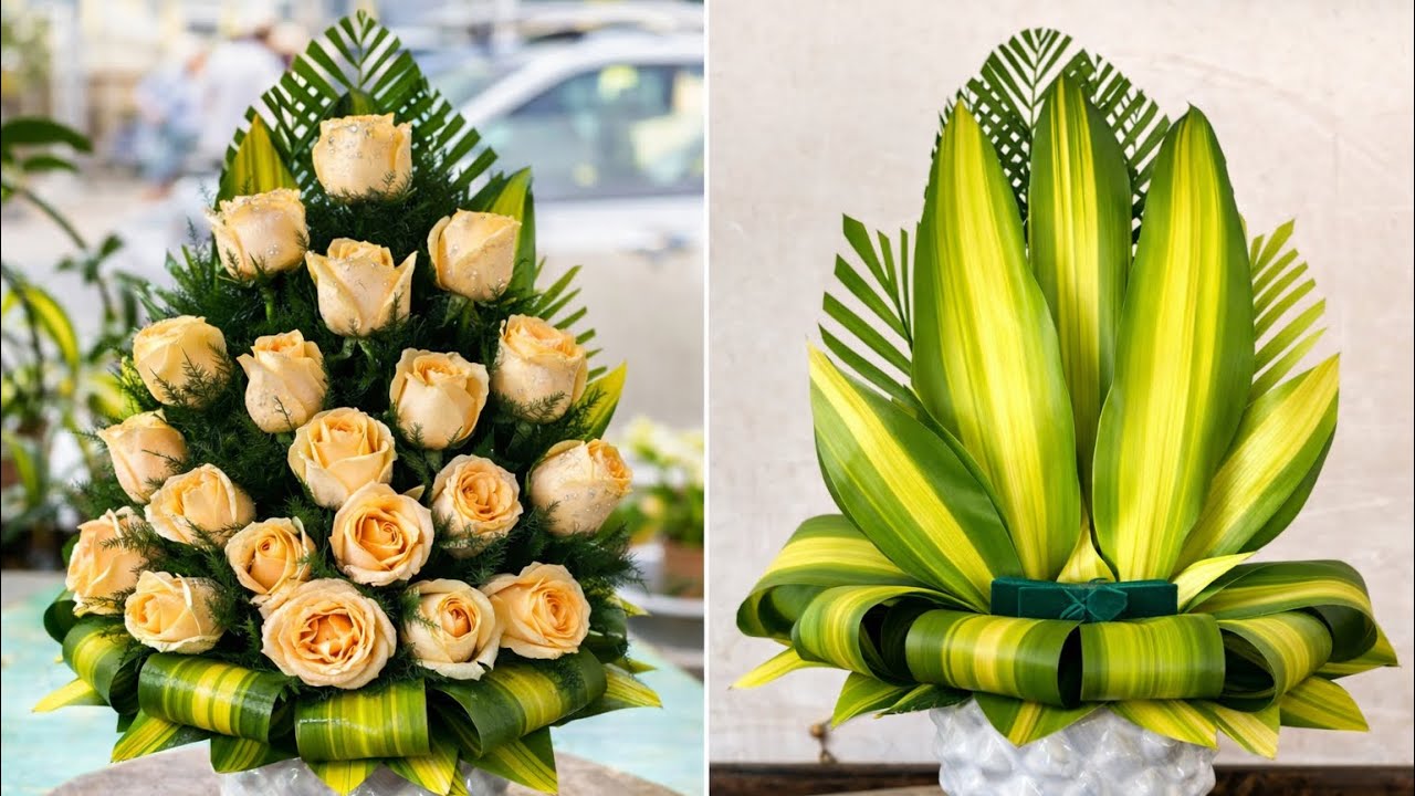 How To Make Attractive Flower Arrangement | Beautiful Flower Bouquet Ideas by Florist Sujeet 