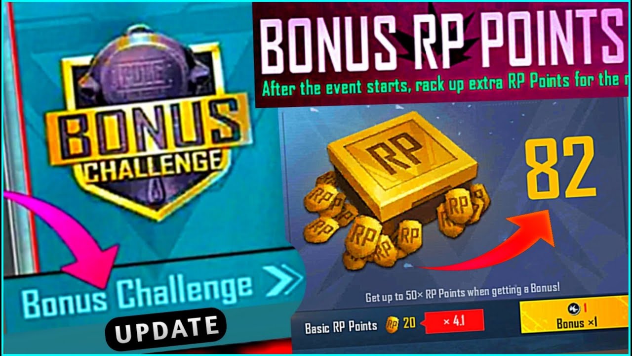 BGMI New (Bonus Rp Points) Event Explain | Bonus Challenge Update In ...