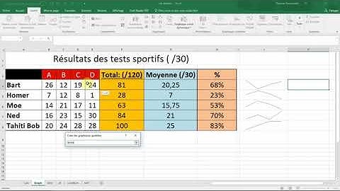 Les GRAPHIQUES SPARKLINE mini graphiques EXCEL