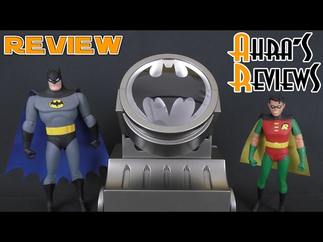 DC Collectibles Batman & Robin Bat Signal Set Animated Series