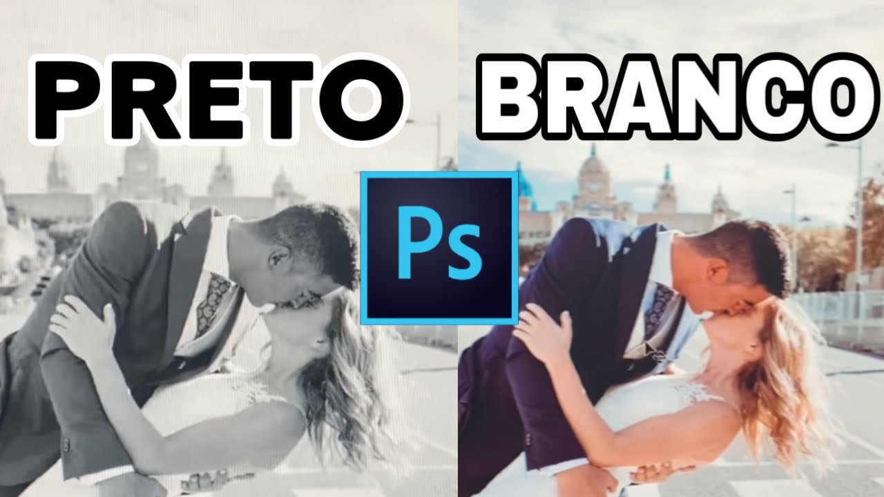 COMO DEIXAR A FOTO PRETA E BRANCA NO PHOTOSHOP - ATUALIZADO - YouTube