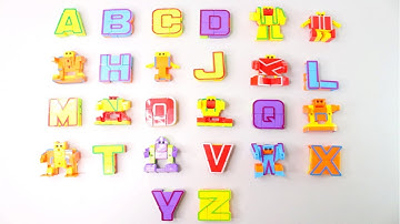 ABC Transformers Alphabet Robots алфавит робот игрушки 변신하는 알파벳 로봇 장난감