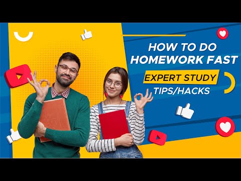 How To Do Homework Fast | 5 Expert STUDY TIPS/HACKS to Finish your Homework Faster