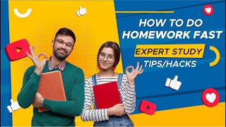 How To Do Homework Fast | 5 Expert STUDY TIPS/HACKS to Finish your Homework Faster