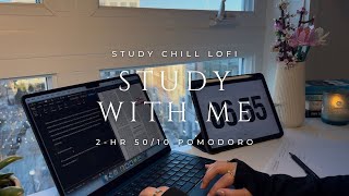 2-HR 50/10 POMODORO 📚 STUDY WITH ME 📚 STUDY LOFI 🎧 CHILL BEATS, NO NOISE, REAL TIME