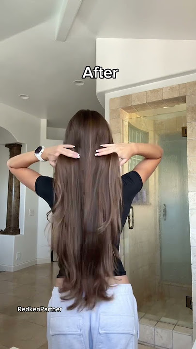 #RedkenPartner How I keep my hair so shiny ✨ Thanks to @Redken NEW Acidic Color Gloss: Gloss In Mask