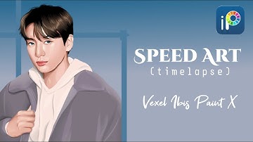 Vexel Art Ibis Paint X (timelapse) || BTS Jeon Jungkook              #bts #vexelart #ibispaintx