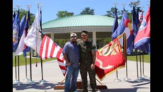 Interviewing now retired US Marine First Sergeant Jeremy Barrett