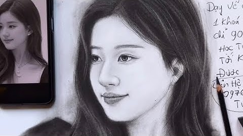 Vẽ chân dung bút chì than / ht art /htart