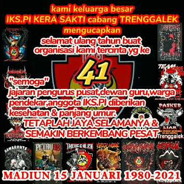 HAPPY ANNIVERSARY yang ke 41 IKS.PI KERA SAK