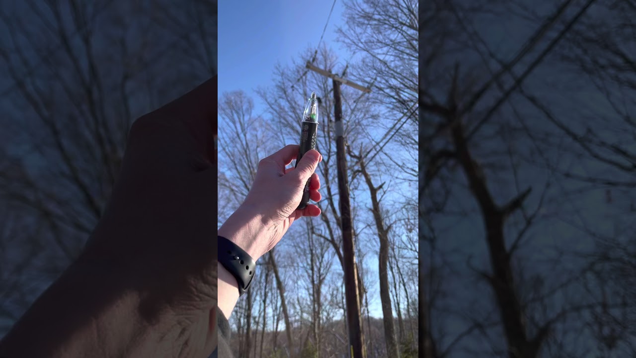 Overhead power line VS non-contact Voltage Detector