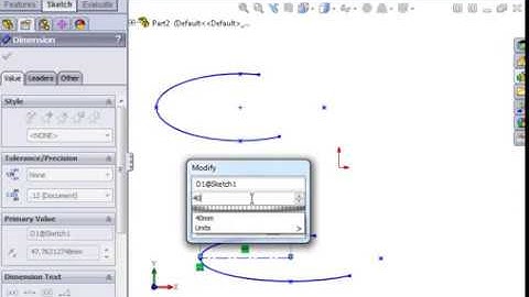 SolidWorks Part Modeling 01 Advanced Sketching   03 Partial Ellipse