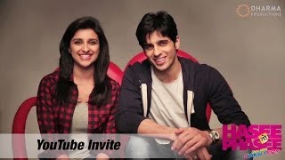 Parineeti Chopra, Sidharth Malhotra - Youtube Invite - Hasee Toh Phasee screenshot 2