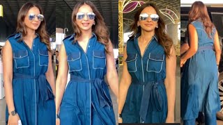 Uff Yeh बद Rakul Preet Singh Looks Soo Beautiful In Blue Denium Outfit At Mumbai Airport