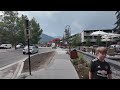 Banff Avenue walking tour | 4K