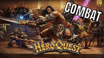 HeroQuest Basic Combat Mechanics - Tabletop Roleplaying Game Rules #2 🔴#4k LIVE