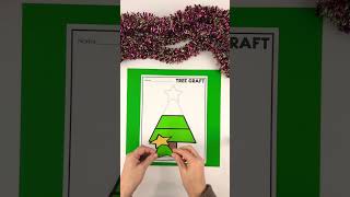 Printable Christmas Tree Craft for Preschoolers and Kindergarten