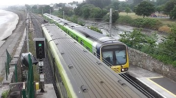 IE 29000 Commuter and 8100 Class Dart Trains - Booterstown Station, Dublin