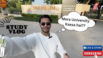 Vlog :- 08 | Swarrnim University Vlog | University kaesa hai?😲 #ssiu #swarrnim #myself_samirakhtar