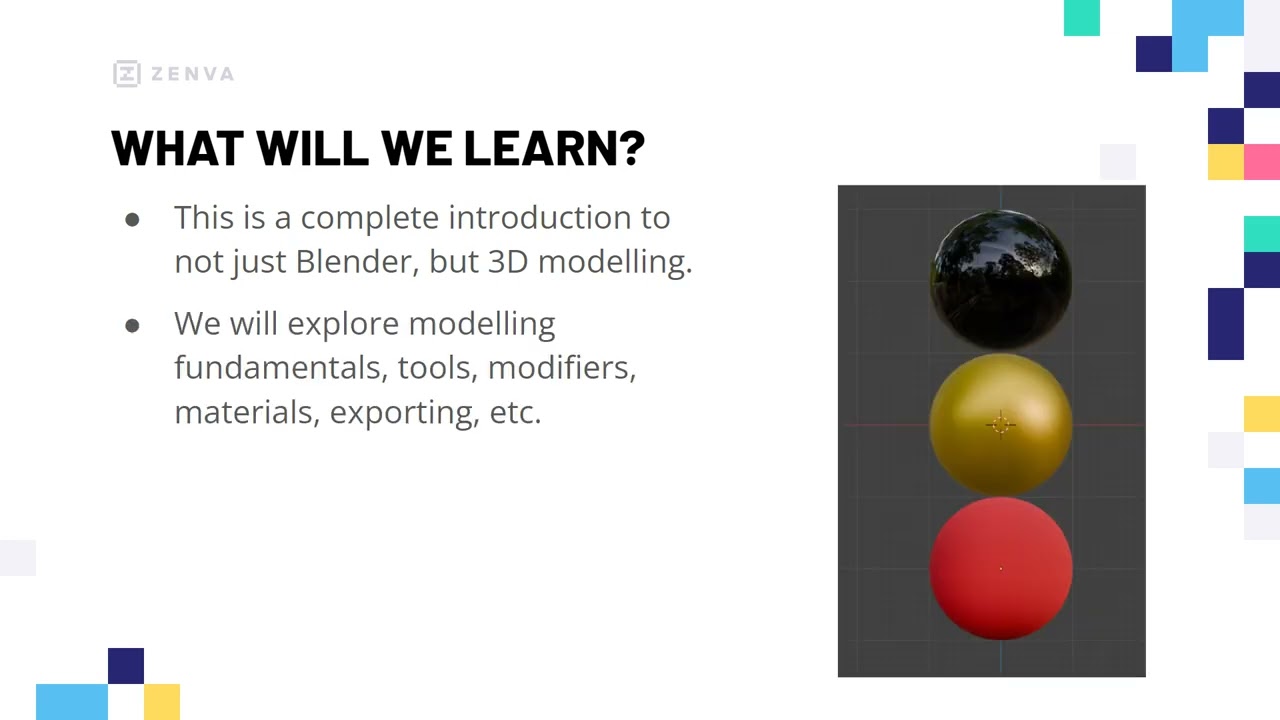 Learn 3D Modeling with Blender from Scratch preview 1