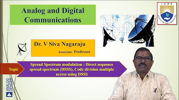 Spread Spectrum modulation  Direct sequence spread spectrum (DSSS), Code division multiple access