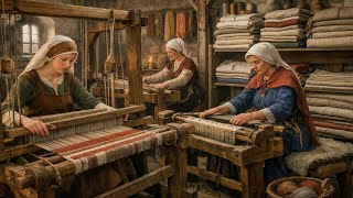 Inside Medieval Loom Crafting: How Europe Wove Its Everyday Fabric (Full Process)