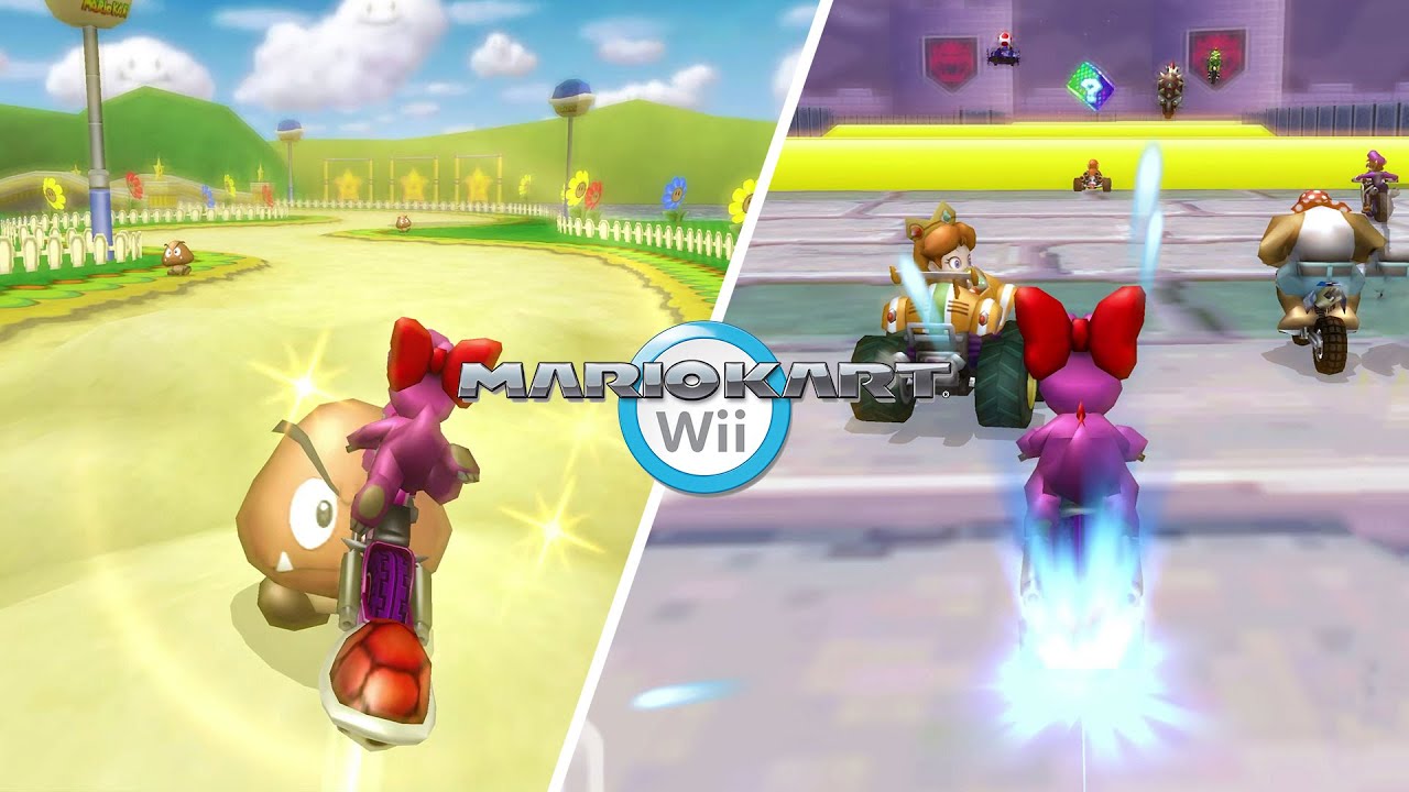 2x BIGGER Courses MARIO KART WII Leaf Cup  | Will every course work?