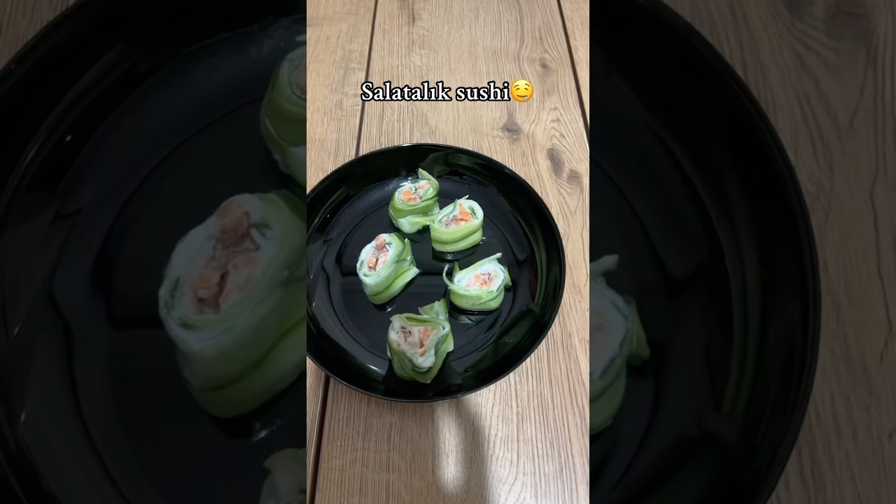 Salatalık sushi???? #yemektarifleri #pratiktarifler #food #yemek #sushi  #sushilovers #keşfet