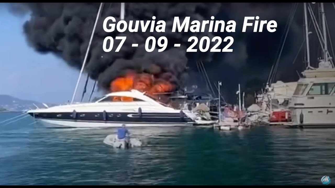 Gouvia Yacht Fire 07 September 2022