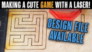 Laser Cut & Engraved Mini Maze Fidget Toy Game - Design File Available screenshot 2