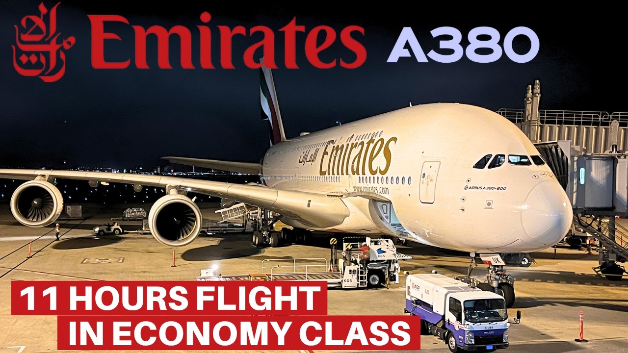 EMIRATES AIRBUS A380 (Economy) | Osaka - Dubai | Flight Review