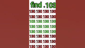 Try Not To Get Stumped! FIND 103 NUMBER 🤔#maths