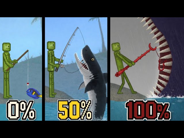 Aku Memancing 100% SEA EATER di Melon Sandbox