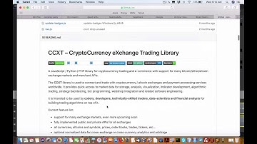 CCXT Python package wrapper best to stay on top of Bitcoin crypto currency exchanges