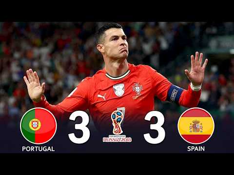 C・ロナウドが衝撃ハットトリック！ポルトガル、スペインと3-3の伝説的激闘！2018 W杯