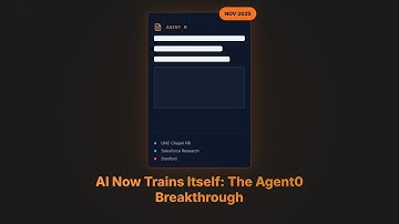AI Now Trains Itself: The Agent0 Breakthrough
