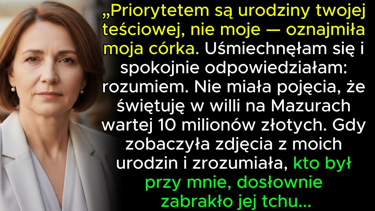 Moja córka wybrała urodziny teściowej zamiast moich — więc świętowałam po swojemu, w wartej 10 milio