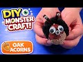 DIY Acorn Monster Craft 👀 | Easy Oak Acorns Craft for Kids #diy #craft #craftyfun #kids