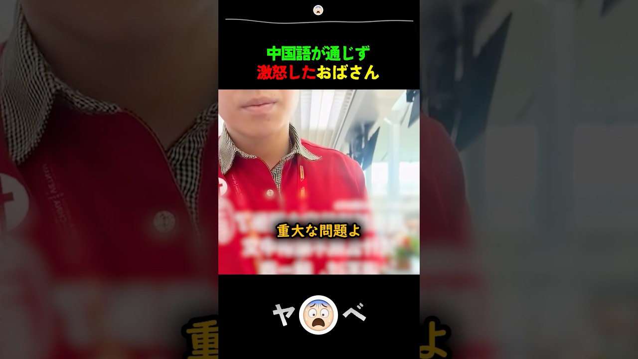 中国語が通じず激怒したおばさんの末路