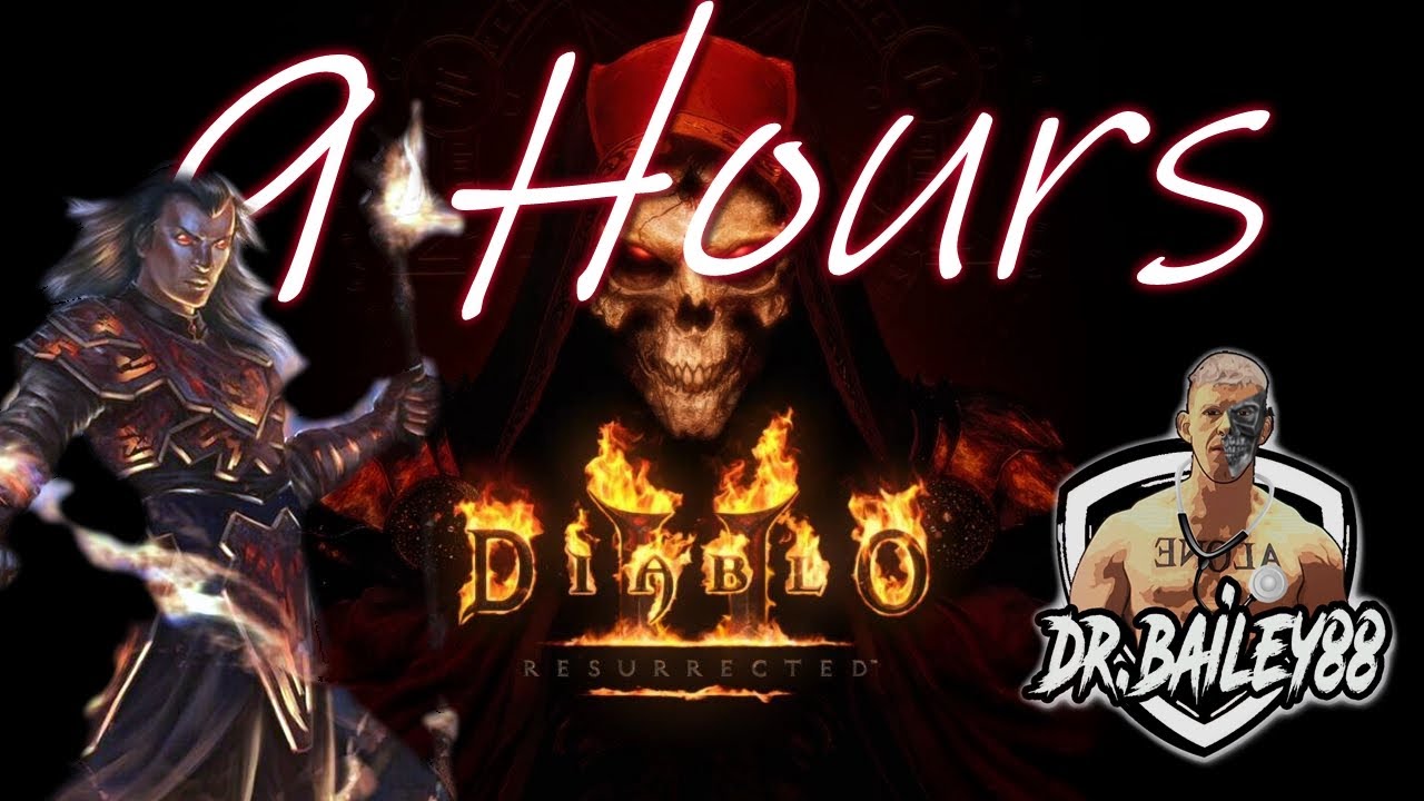 Diablo 2 Resurrected 9 hours of Terror Zone Farming with My Fire Druid