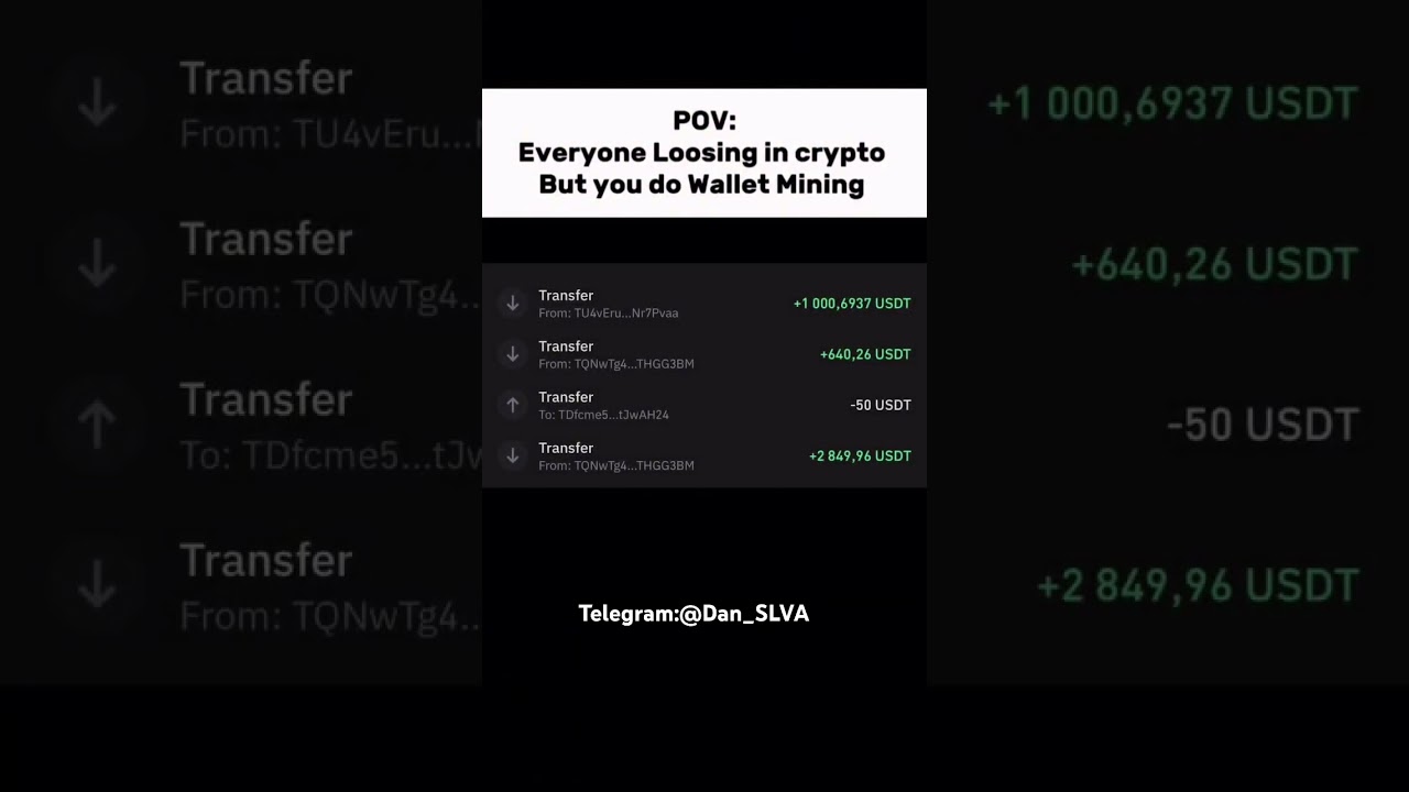 Do wallet mining right now 