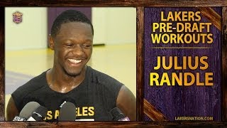 Lakers Pre-Draft Workout: Julius Randle On Foot, Talks First Time Meeting Kobe
