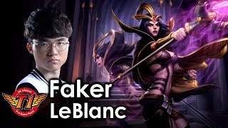 Faker picks LeBlanc