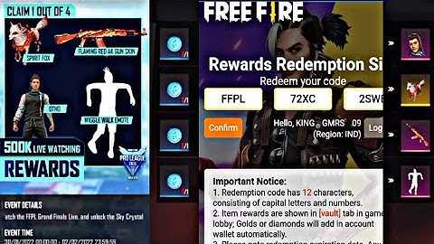 TODAY REDEEM CODE||FFPL FREE REWARD-paraSAMSUNG,A3,A5,A6,A7,J2,J5,J7,S5,S6,S7,S9,A10,A20,A30,A50