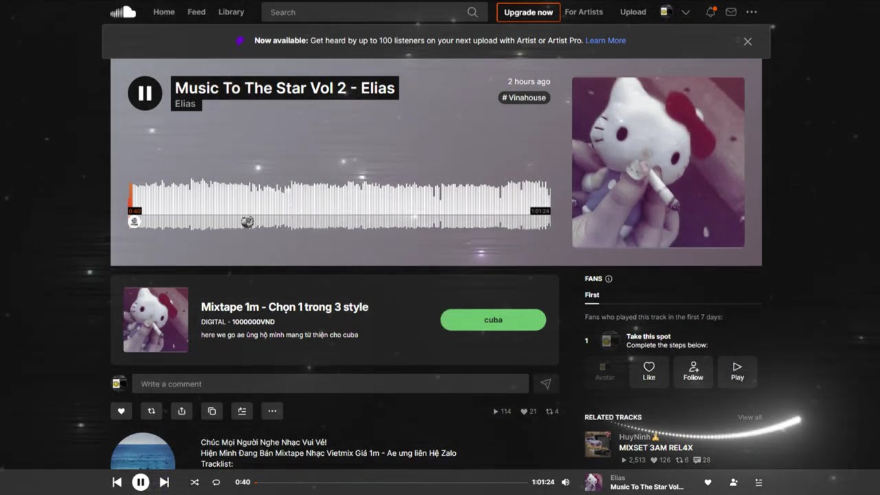 MUSIC TO THE STAR VOL 2 - ELIAS MIX | NHẠC SOUNDCLOUD STYLE THÁI HOÀNG BASS CỰC MẠNH