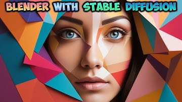 Blender with Stable Diffusion XL Tutorial - Lady of geometry - img2img
